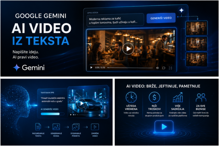 Google Gemini AI video generator iz teksta